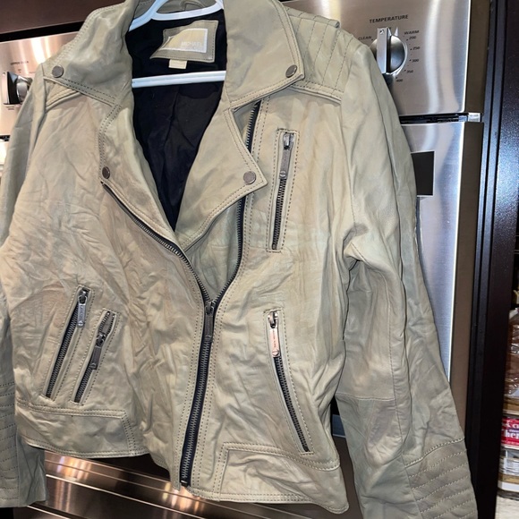 Michael Kors real leather moto jacket - Picture 2 of 11